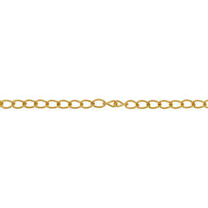 Chain by Foot. 14kt Gold Filled 1.9mm Width by 3.3mm Length, Curb Chain. Price per: 1 Foot.