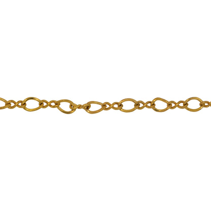 Chain by Foot. 14kt Gold Filled 2.7mm Width by 4.8mm Length Oval Curb Link, Figure 8 Chain. Price per: 1 Foot.