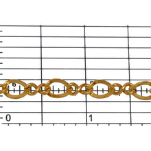 Load image into Gallery viewer, 14kt Gold Filled 5.6mm by 8.5mm Oval Curb Link connected to 3.5mm by 8.0mm Figure 8 Link, Figure 8 Chain. Price per: 1 Foot.
