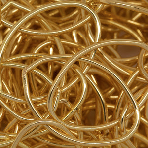 14kt Gold Filled 13.15mm Width by 20.20mm Length, Smooth Oval Cable Chain. Price per: 1 Foot.