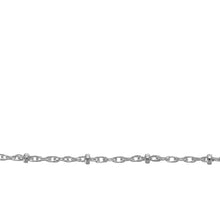 Load image into Gallery viewer, Chain by Foot. Sterling Silver 1.2mm Width by 1.9mm Length, Snake Chain with 1.8mm Sterling Silver Roundel Bead, Satellite Chain. Price per: 1 Foot.
