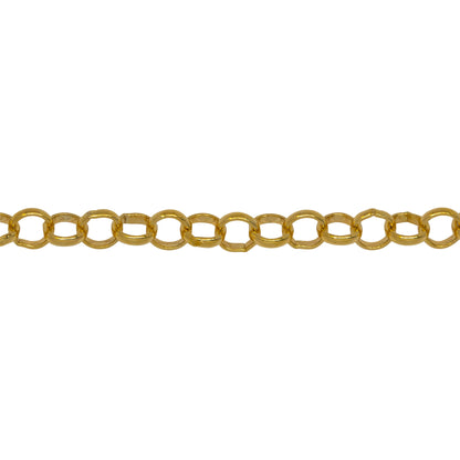 Chain by Foot. 14kt Gold Filled 5.1mm Width / Length, Smooth Rolo Chain. Price per: 1 Foot.