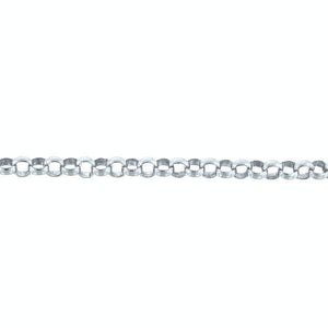 Sterling Silver 6.0mm Width / Length Smooth Rolo Chain. Price per: 1 Foot.