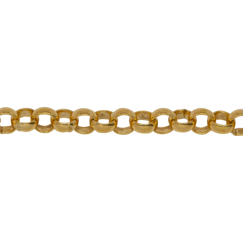 Chain by Foot. 14kt Gold Filled 6.0mm Width / Length Smooth Rolo Chain. Price per: 1 Foot.