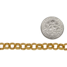 Load image into Gallery viewer, 14kt Gold Filled 6.0mm Width / Length Smooth Rolo Chain. Price per: 1 Foot.
