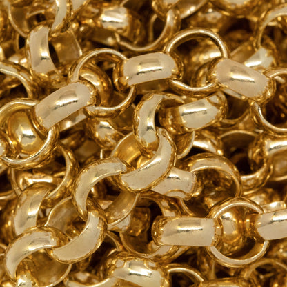 14kt Gold Filled 6.0mm Width / Length Smooth Rolo Chain. Price per: 1 Foot.