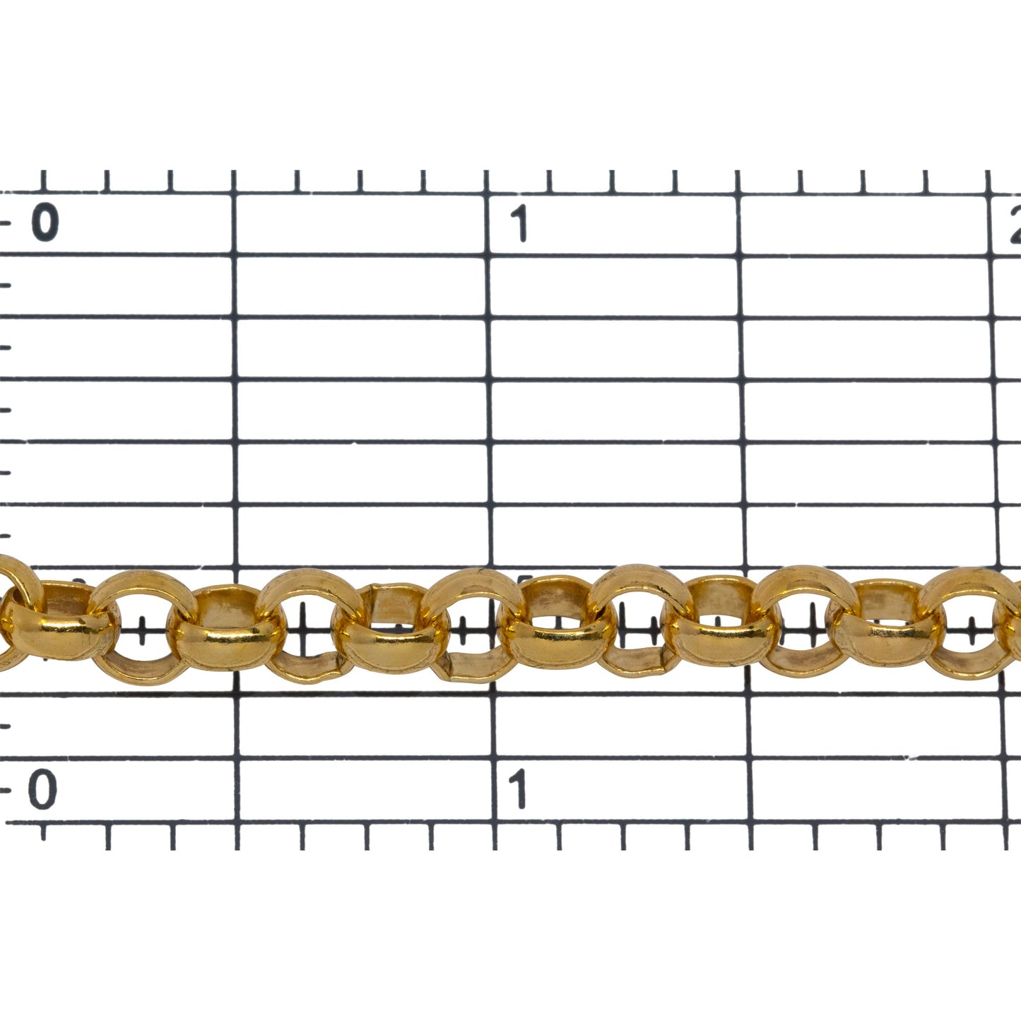 14kt Gold Filled 6.0mm Width / Length Smooth Rolo Chain. Price per: 1 Foot.