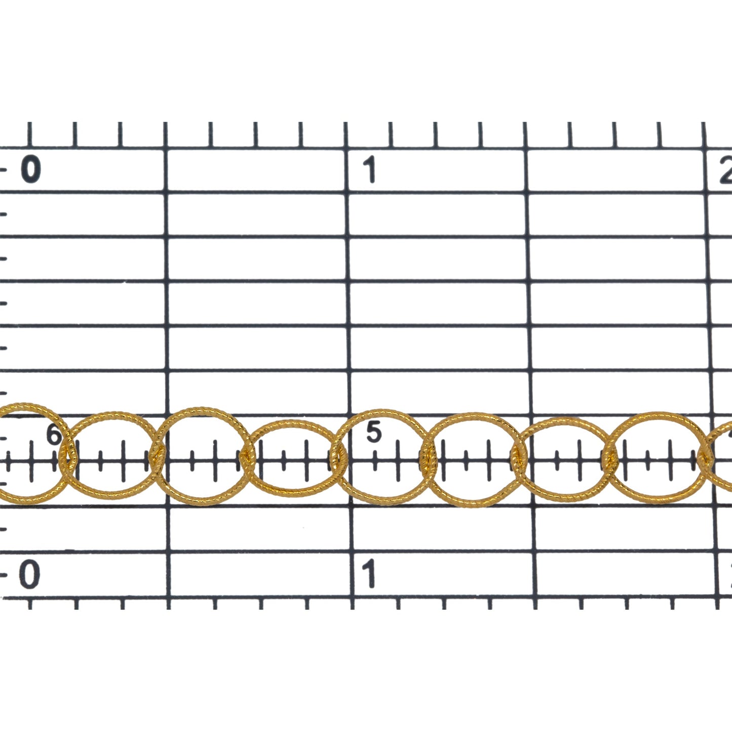 14kt Gold Filled 7.0mm Width / Length Twisted Circle Chain. Price per: 1 Foot.