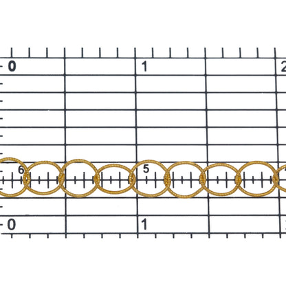 14kt Gold Filled 7.0mm Width / Length Twisted Circle Chain. Price per: 1 Foot.