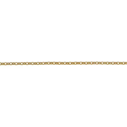 Chain by Foot. 14kt Gold Filled 1.2mm Width by 1.37mm Length, Rolo Chain. Price per: 1 Foot.