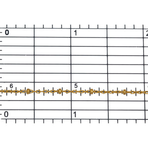 14kt Gold Filled 1.1mm Width by 1.8mm Length Cable Chain With 1.8mm Gold Filled Roundel Beads, Satellite Chain. Price per: 1 Foot.