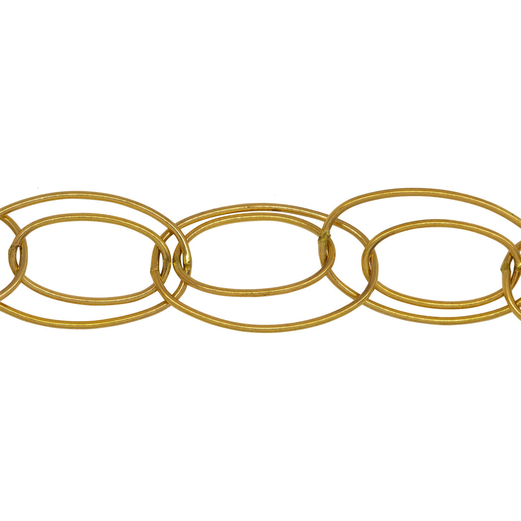 Chain by Foot. 14kt Gold Filled 8.0mm by 14.0mm and 11.0mm by 20.0mm Oval Multi-Link, Cable Chain. Price per: 1 Foot.