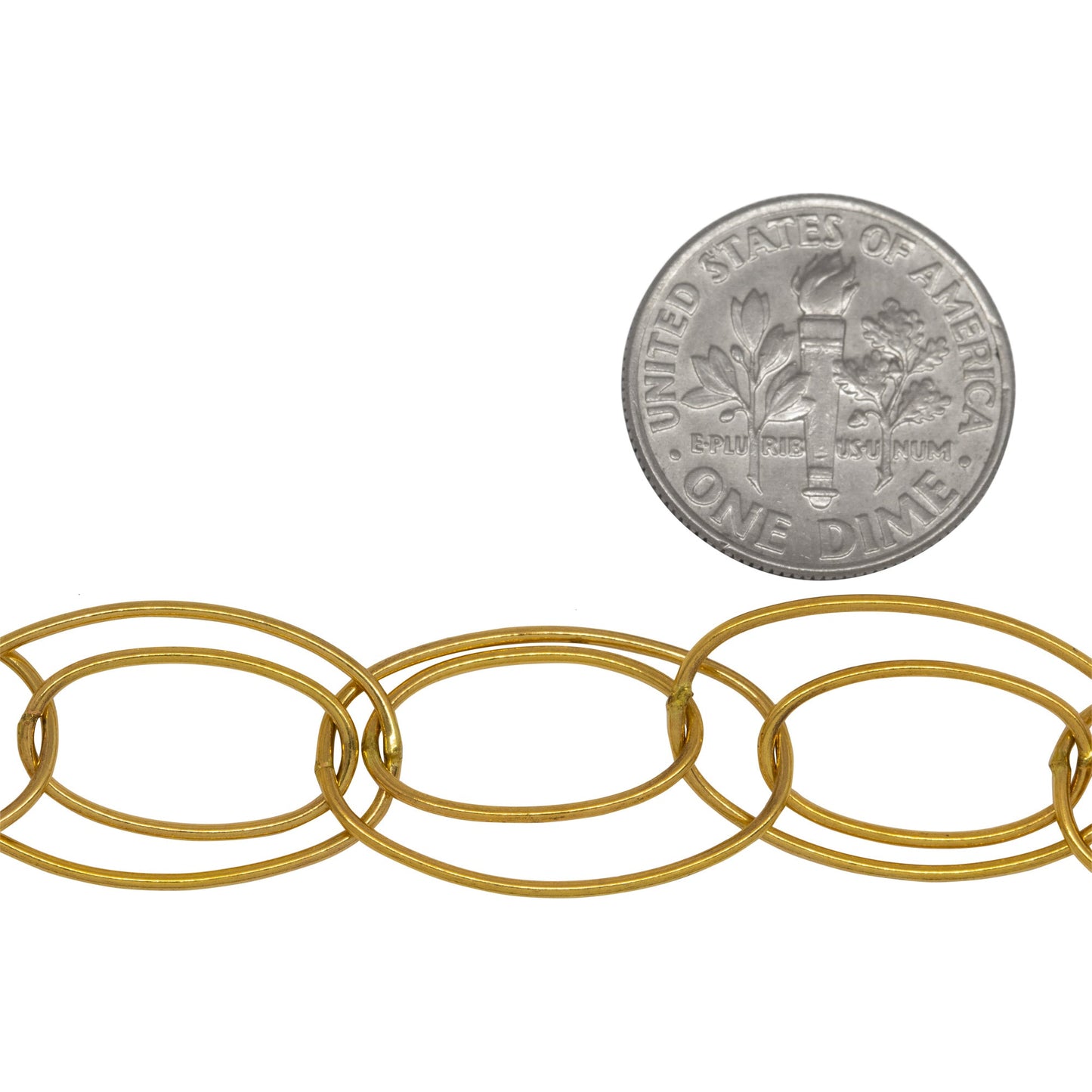 14kt Gold Filled 8.0mm by 14.0mm and 11.0mm by 20.0mm Oval Multi-Link, Cable Chain. Price per: 1 Foot.