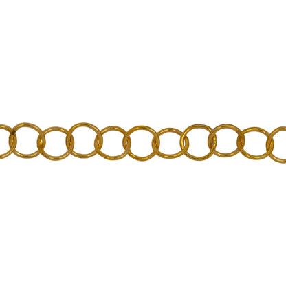 Chain by Foot. 14kt Gold Filled 5.0mm Width / Length Smooth Circle Chain. Price per: 1 Foot.
