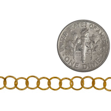 Load image into Gallery viewer, 14kt Gold Filled 5.0mm Width / Length Smooth Circle Chain. Price per: 1 Foot.
