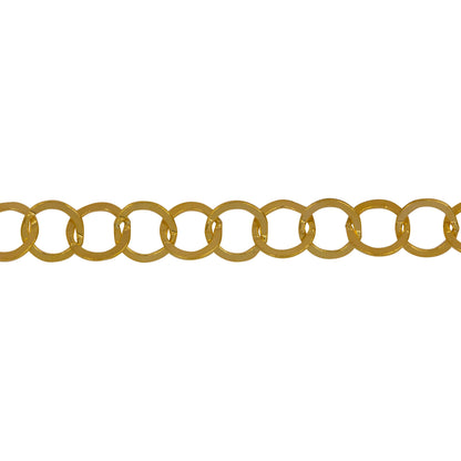 Chain by Foot. 14kt Gold Filled 5.0mm Width / Length Flat Circle Chain. Price per: 1 Foot.