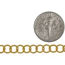 Load image into Gallery viewer, 14kt Gold Filled 5.0mm Width / Length Flat Circle Chain. Price per: 1 Foot.
