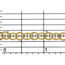 Load image into Gallery viewer, 14kt Gold Filled 5.0mm Width / Length Flat Circle Chain. Price per: 1 Foot.
