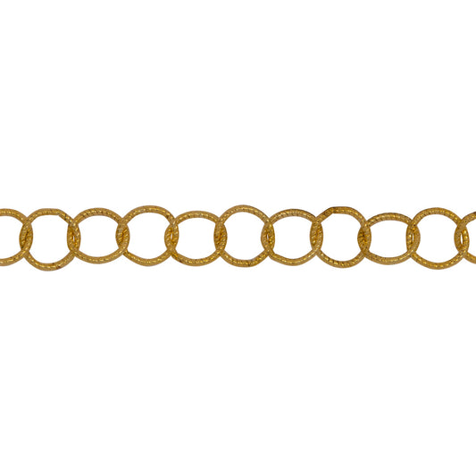 Chain by Foot. 14kt Gold Filled 5.0mm Width / Length Twisted Wire, Circle Chain. Price per: 1 Foot.