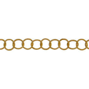Chain by Foot. 14kt Gold Filled 5.0mm Width / Length Twisted Wire, Circle Chain. Price per: 1 Foot.