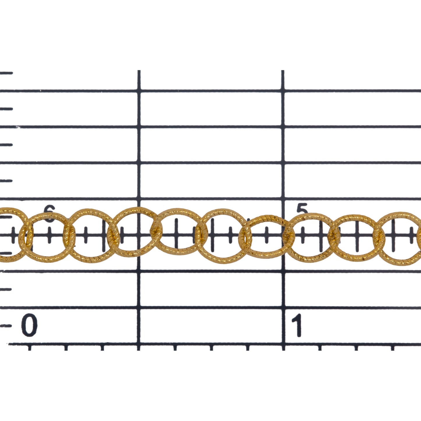 14kt Gold Filled 5.0mm Width / Length Twisted Wire, Circle Chain. Price per: 1 Foot.