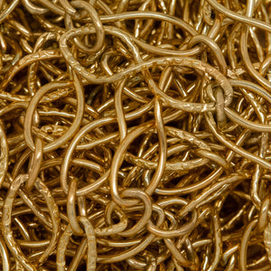 14kt Gold Filled 5.0mm Width by 20.0mm Length Textured and Smooth Figure 8 Links Connected to 4.5mm Width by 6.0mm Length Small Oval Link, Figure 8 Chain. Price per: 1 Foot.