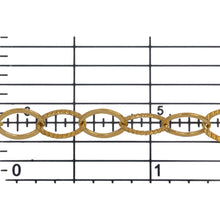 Load image into Gallery viewer, 14kt Gold Filled 5.7mm Width by 7.7mm Length Flat And Corrugated Cable Chain. Price per: 1 Foot.
