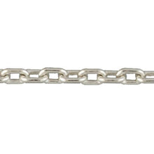 Load image into Gallery viewer, Sterling Silver 2.3mm Width by 3.2mm Length Smooth Elongated Cable Chain. Price per: 1 Foot.
