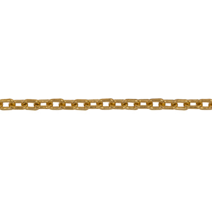 Chain by Foot. 14kt Gold Filled 2.3mm Width by 3.2mm Length Smooth Elongated Cable Chain. Price per: 1 Foot.