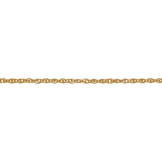 Chain by Foot. 14kt Gold Filled 1.1mm Width by 1.5mm Length Smooth Rope Chain. Price per: 1 Foot.