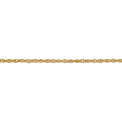 Chain by Foot. 14kt Gold Filled 1.1mm Width by 1.5mm Length Smooth Rope Chain. Price per: 1 Foot.