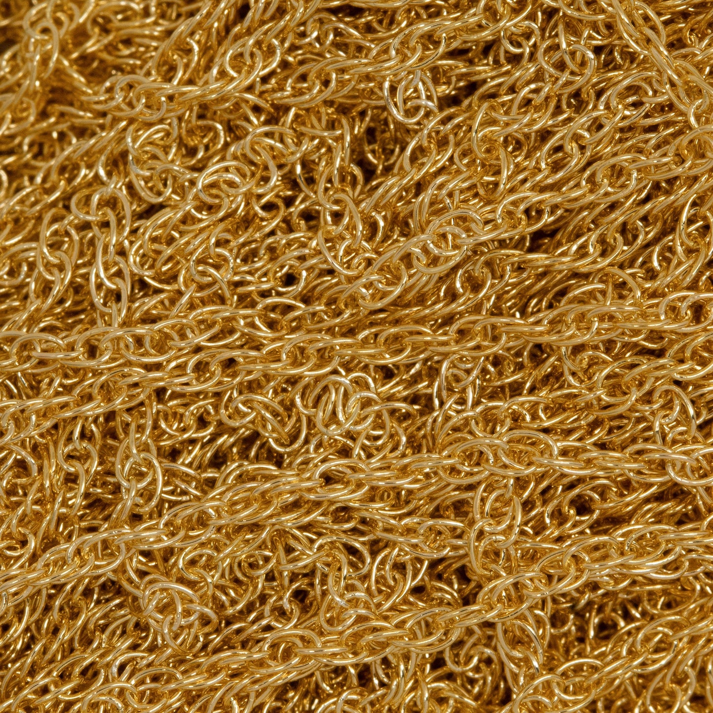 14kt Gold Filled 1.1mm Width by 1.5mm Length Smooth Rope Chain. Price per: 1 Foot.