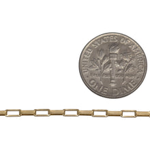 Load image into Gallery viewer, 14kt Gold Filled 1.8mm Width by 4.2mm Length, Elongated Box Chain. Price per: 1 Foot.
