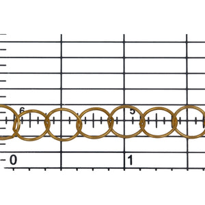 14kt Gold Filled 7.0mm Width / Length Smooth Circle Chain. Price per: 1 Foot.