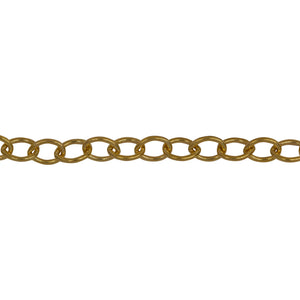 Chain by Foot. 14kt Gold Filled 3.9mm Width by 4.8mm Length Cable Chain. Price per: 1 Foot.
