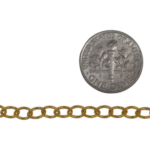 14kt Gold Filled 3.9mm Width by 4.8mm Length Cable Chain. Price per: 1 Foot.