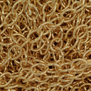 14kt Gold Filled 3.9mm Width by 4.8mm Length Cable Chain. Price per: 1 Foot.