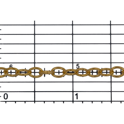 14kt Gold Filled 3.9mm Width by 4.8mm Length Cable Chain. Price per: 1 Foot.