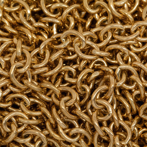 14kt Gold Filled 4.00mm width by 4.95mm length, Smooth Cable Chain. Price per: 1 Foot.