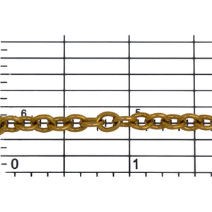 14kt Gold Filled 4.00mm width by 4.95mm length, Smooth Cable Chain. Price per: 1 Foot.