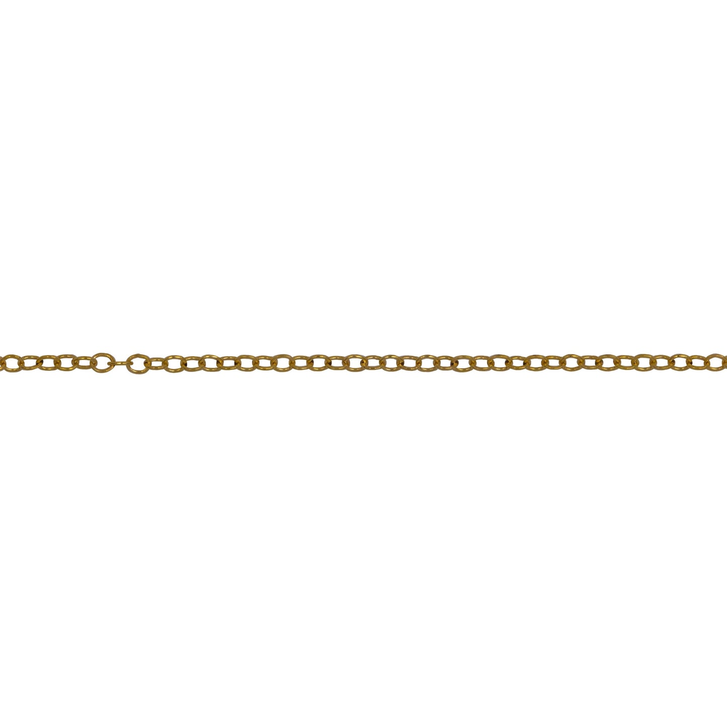 Chain by Foot. 14kt Gold Filled 1.1mm Width by 1.5mm Length Smooth Cable Chain. Price per: 1 Foot.