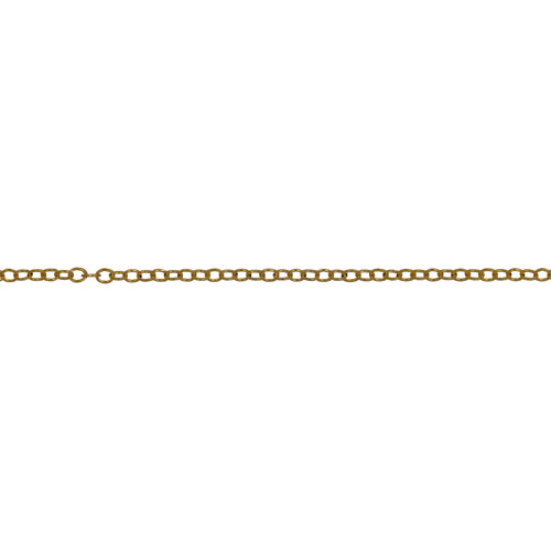 Chain by Foot. 14kt Gold Filled 1.1mm Width by 1.5mm Length Smooth Cable Chain. Price per: 1 Foot.