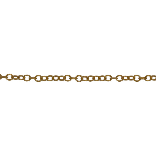 Chain by Foot. 14kt Gold Filled 1.9mm width by 2.5mm length, Twisted Cable Chain. Price per: 1 Foot.
