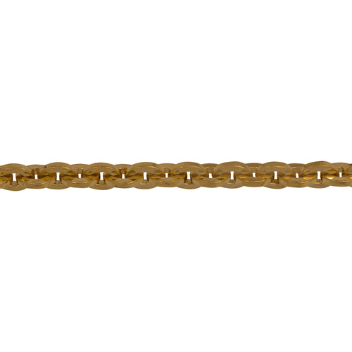 Chain by Foot. 14kt Gold Filled 3.7mm Width by 4.9mm Length Square Wire Cable Chain. Price per: 1 Foot.