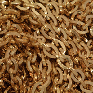 14kt Gold Filled 3.7mm Width by 4.9mm Length Square Wire Cable Chain. Price per: 1 Foot.