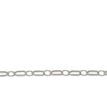 Load image into Gallery viewer, Chain by Foot. Sterling Silver 3.5mm Width by 7.7mm Length Oval Rolo Link Followed by 5.5mm Circle Link, South West Chain. Price per: 1 Foot.
