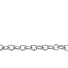 Load image into Gallery viewer, Chain by Foot. Sterling Silver 5.7mm Width by 7.8mm Length, Cable Chain. Price per: 1 Foot.
