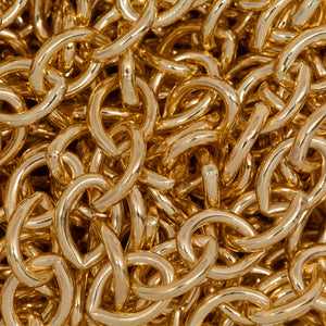 14kt Gold Filled 5.7mm Width by 7.8mm Length, Cable Chain. Price per: 1 Foot.