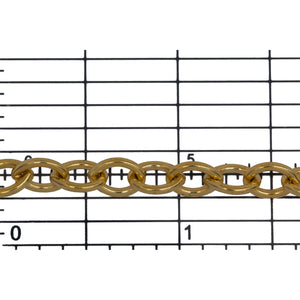 14kt Gold Filled 5.7mm Width by 7.8mm Length, Cable Chain. Price per: 1 Foot.