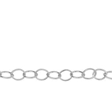 Load image into Gallery viewer, Chain by Foot. Sterling Silver 6.3mm Width by 8.5mm Length, Cable Chain. Price per: 1 Foot.
